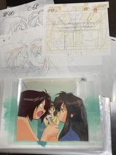 逮捕しちゃうぞ セル画と原画とレイアウトと背景のサムネイル