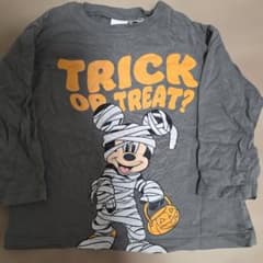 Halloween Mickey long-sleeved shirt, size 90