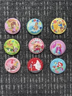 ディズニー プリンセス 刺繍 缶バッジ 9個セットのサムネイル