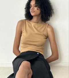 draw drawers】 Boat Neck Tanktop - メルカリ