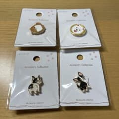 セリア　犬 ピンバッジ 4点セットのサムネイル