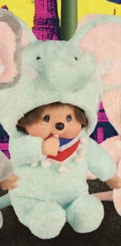 タイ限定 象モンチッチぬいぐるみ 3体セット おまけ付き タイ限定 象モンチッチぬいぐるみ ブルー - メルカリ