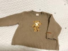 petit main クマさんニット ブラウンsのサムネイル