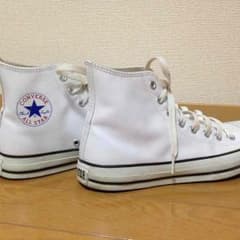 【値下げ】コンバース レザー コールスター HI18615 ホワイトのサムネイル