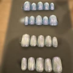433 小さい爪の方向け♡マグネットジェルネイルチップ20枚セットのサムネイル