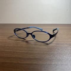オンデーズ 子供UVカットメガネ Junni 青のサムネイル