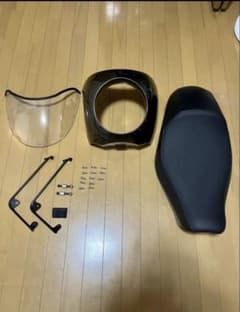 w800 kawsaki純正オプションビキニカウル　シングルシートのセット w800 kawsaki純正オプションビキニカウル シングルシートのセット