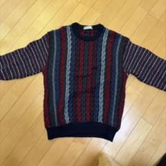 Dandy UP マルチカラー ケーブルニット セーターのサムネイル