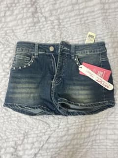 SHEIN ラインストーン デニムショートパンツのサムネイル