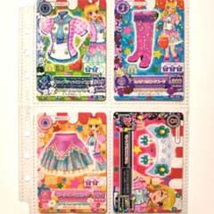 アイカツ！プロモカード 星宮いちごマクドナルドコラボ4枚セットのサムネイル