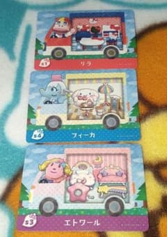 amiiboカード　どうぶつの森　サンリオコラボ　3枚セットのサムネイル