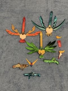 市場プレミア品 元祖SDガンダム 天雷地すぺしゃる メッキパーツセット