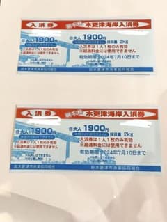 潮干狩り　木更津海岸入浜券のサムネイル