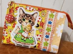 コヤンイサムチョン　リトルサンダー　レトロポップ　20cmファスナーテントポーチのサムネイル