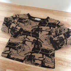 日本製　セリーヌ　長袖Tシャツ　ロンT 80〜95くらい　カモフラ　おしゃれのサムネイル