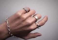 MEIAN Twist ring シルバー925 6号のサムネイル