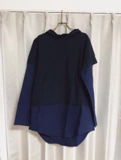 WEYEP 切り替えプルオーバーシャツ(パーカータイプ) Sのサムネイル