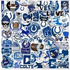 新品 NFL アメフト コルツ ステッカー シール 防水シール 大量 - 4