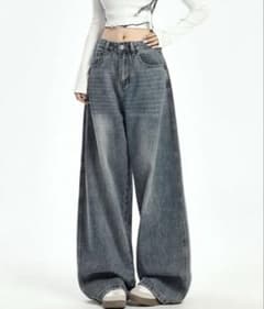 URGE： ハイウエスト ワイドデニムパンツのサムネイル