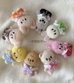 skzoo10cm ぬいぐるみ チェックリボンワンピース - メルカリ