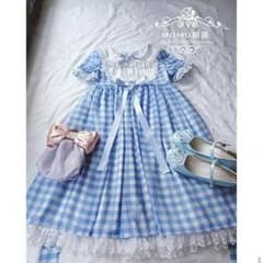 レインボーキャンディーワンピースセット ロリィタ ゆめかわいいのサムネイル