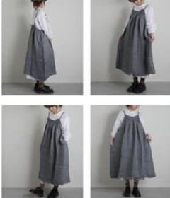 TUTIE ツチエ 強撚linen タック ワンピースのサムネイル
