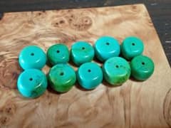 ターコイズ ビーズ 10個 約21g 11～13mm ハンドメイド素材のサムネイル