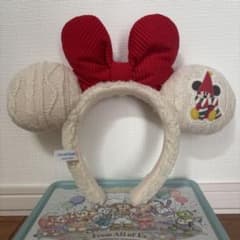 ミッキー デザイン カチューシャ 赤リボンのサムネイル