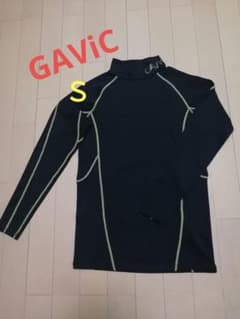 ★美品★ GAViC サッカー ハイネック長袖インナーシャツ ブラック Sのサムネイル