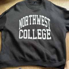 NORTHWEST COLLEGE スウェット トレーナー ブラックのサムネイル
