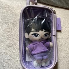 ぬいぐるみ用ポーチ パープル ぬい活 ふっかの、ぬいぐるみ入ってますのサムネイル