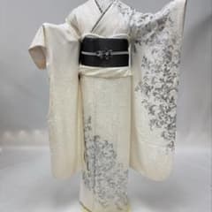 振袖 フルセット 仕立て上がり 十日町 未使用 白 関芳 成人式 正絹