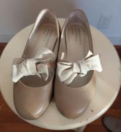 MARGARET HOWELL idea ribbon flat shoes, beige, size 23.5