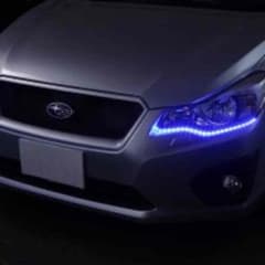 エーモン 流れる アイライン LED 青のサムネイル