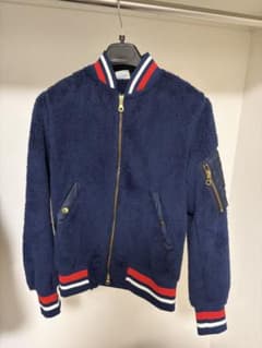 Champion ボアジャケット ネイビー レディース Mのサムネイル