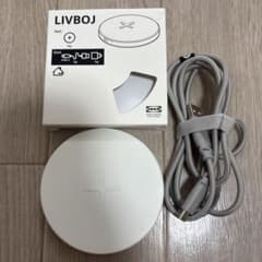 イケア ワイヤレス充電器 （LIVBOJ）箱、充電コード付きのサムネイル