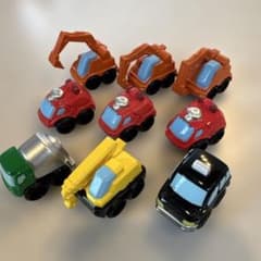 ミニカーセット 建設車両 消防車のサムネイル