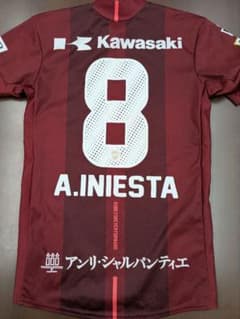 ASICS イニエスタ 2018 サッカー ユニフォーム ヴィッセル神戸 XS
