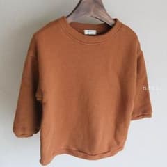 KAORI様専用です。トレーナー X L 120 輸入子供服 ブラウンのサムネイル