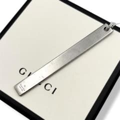 GUCCI グッチ ロングネックレス スクエア プレート ヴィンテージ
