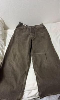 【完売品】ZARA バギーフィットデニムパンツ ワイドシルエット ブラウンのサムネイル