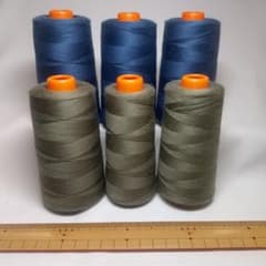 R152 #30 KINBA SPUN キンバスパンミシン糸 6本セットのサムネイル