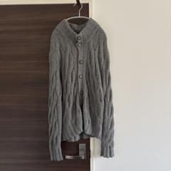 edition GOZO グレー ケーブルニットカーディガンのサムネイル