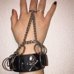 ドクロブレスレット　リング付きのサムネイル