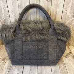 BAYFLOW ファー付き ハンドバッグ グレーのサムネイル