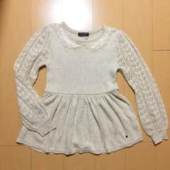 ポンポネット ジュニア L 160 トップス ニット ペプラムのサムネイル