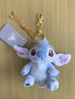 ディズニーストアスティッチプラッシュキーチェーン・フラッグシップ