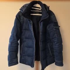 【極美品】NICOLE デニム調ダウンジャケット サイズ48 ハンガリーダウンのサムネイル