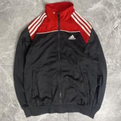 adidas トラックジャケット ブラック レッドのサムネイル