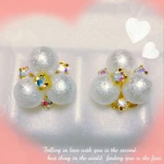 3コットンパール3×オーロラピアス♥　　レッセパッセ　ロディスポット　スナイデルのサムネイル